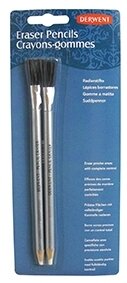 DERWENT PENCIL ERASER &amp; BRUSH (2 PACK)