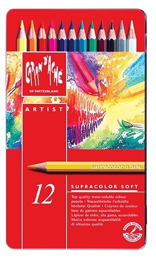 CARAN D&#39;ACHE 12 SUPRACOLOR SOFT AQUA PENCILS