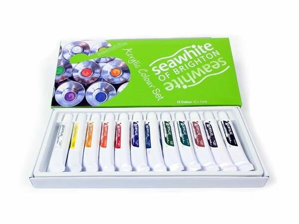 Small Tube Acrylic Paint Set, 12 x 12ml