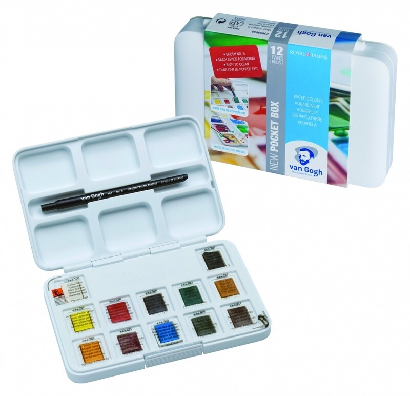 Van Gogh 12 Half Pan Pocket Watercolour Box