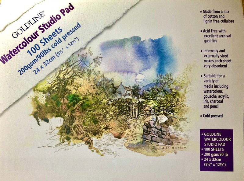 Goldline Watercolour Studio Pad