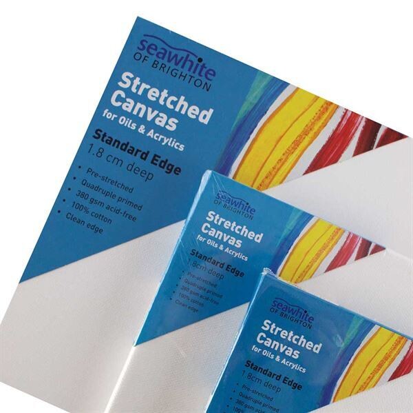 Seawhite Stretched Canvas, 1.8cm Standard