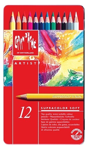 CARAN D&#39;ACHE 12 SUPRACOLOR SOFT AQUA PENCILS
