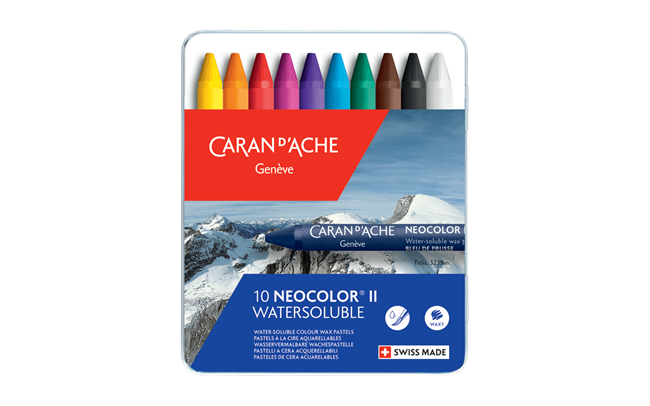 Box of 10 NEOCOLOR® II Watersoluble Pastels
