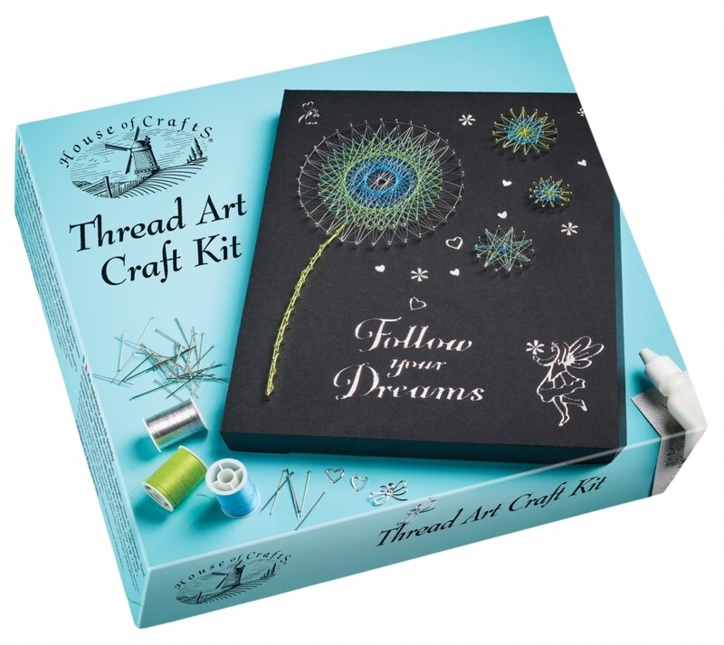 HOUSE OF CRAFTS THREAD ART CRAFT KIT