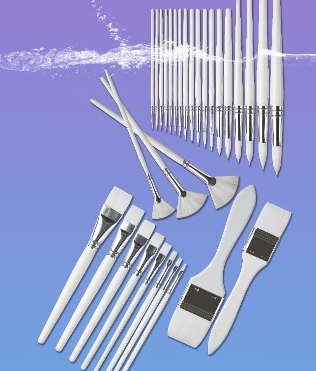 Proarte Series 31 Polar White Round Nylon Brushes