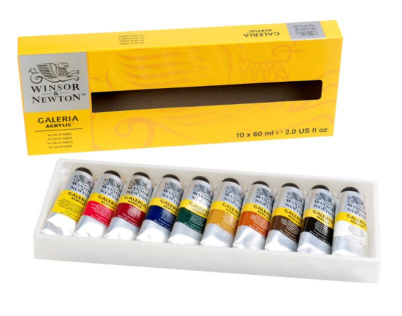 Galeria Acrylic 10x60ml Tube Set