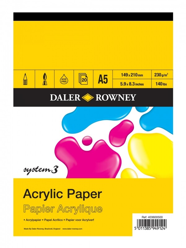 Daler Rowney System 3 Acrylic Pad A4