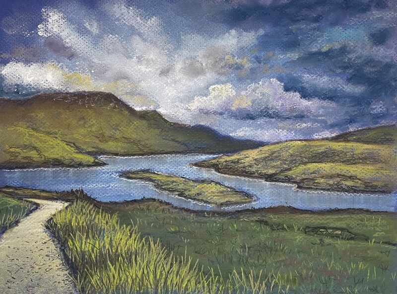 Celtic Landscape in Pastels
