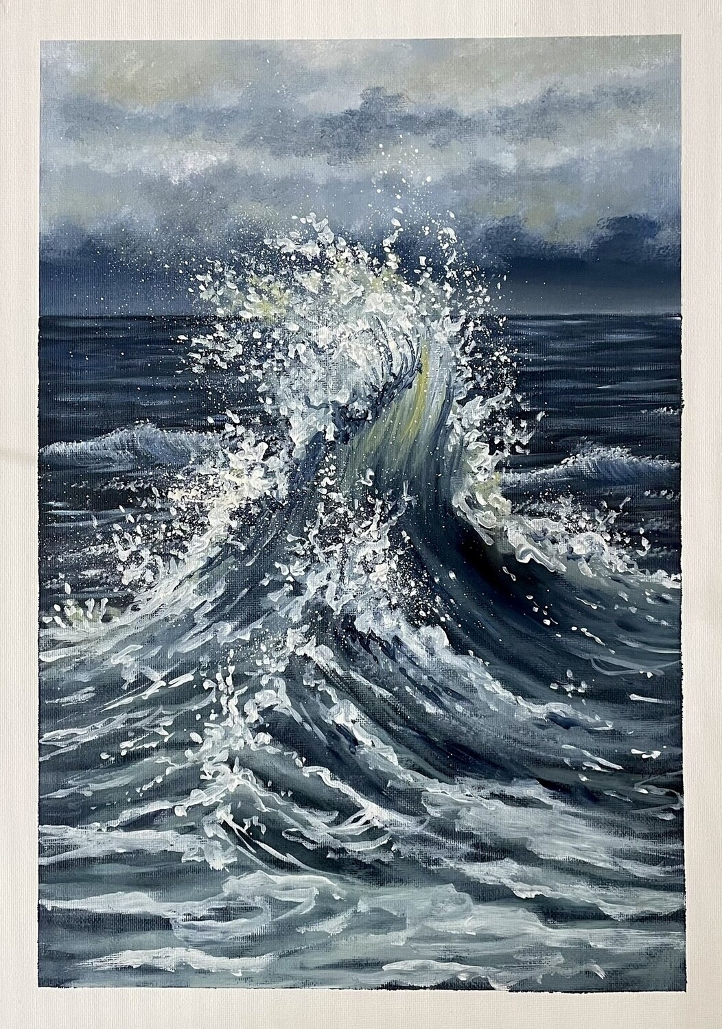 Beginner&#39;s Oil Day: Stormy Sea and Big Wave (4 hour workshops)