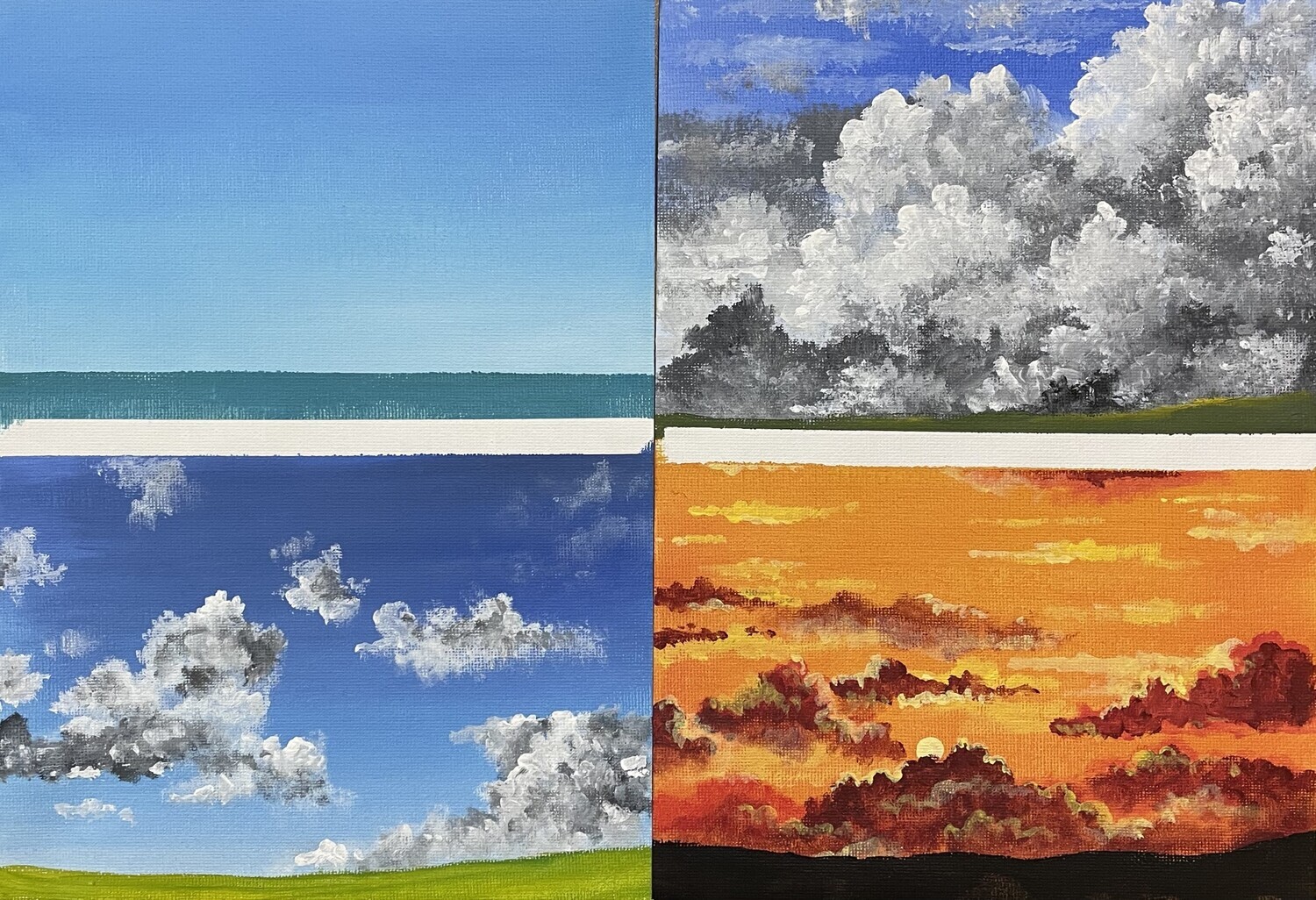 Acrylic Skill Builder: Skies