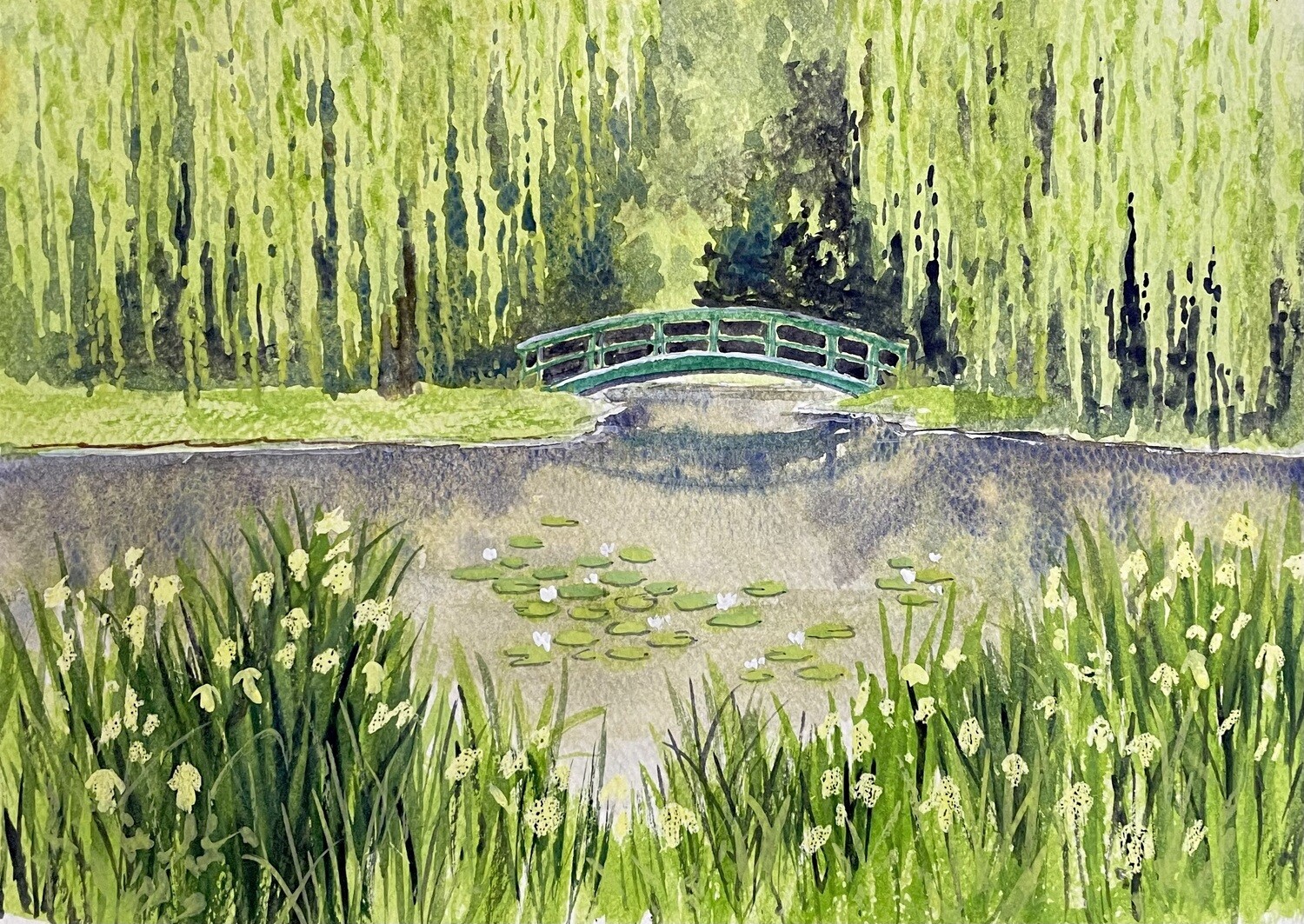 Monet&#39;s Garden in Watercolour