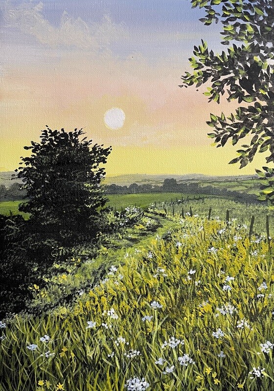 Foreground Practice in Acrylics