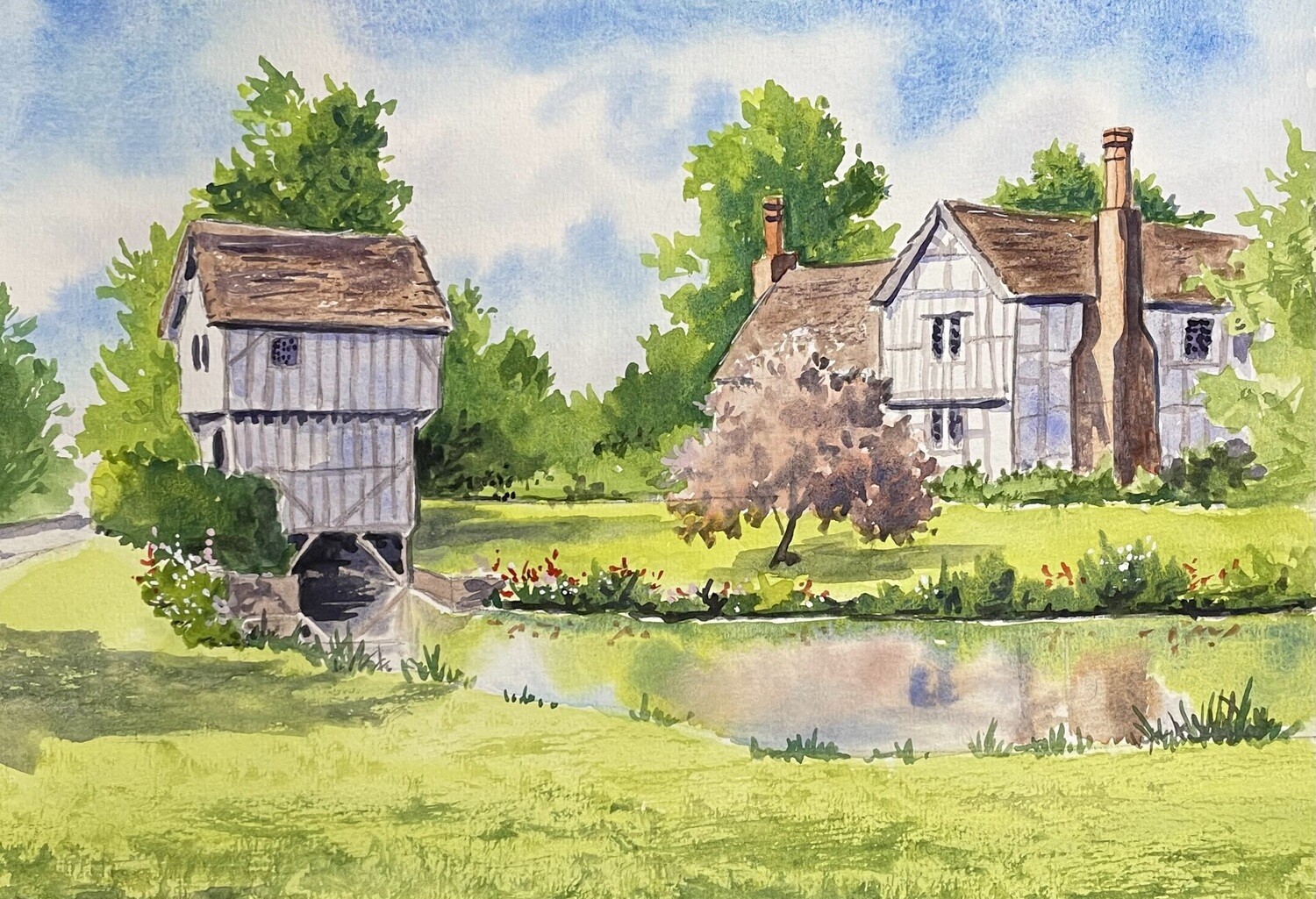 Brockhampton and Moat in Watercolour