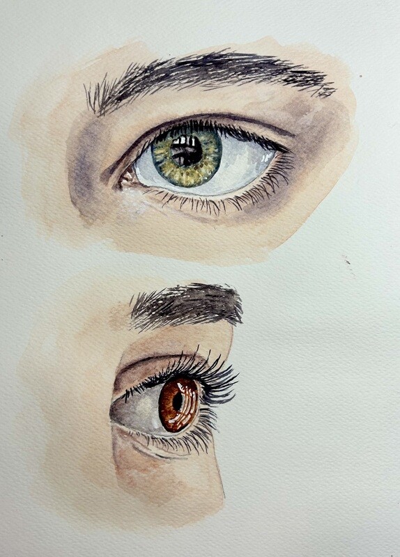 Skill Builder: Eyes in Watercolour