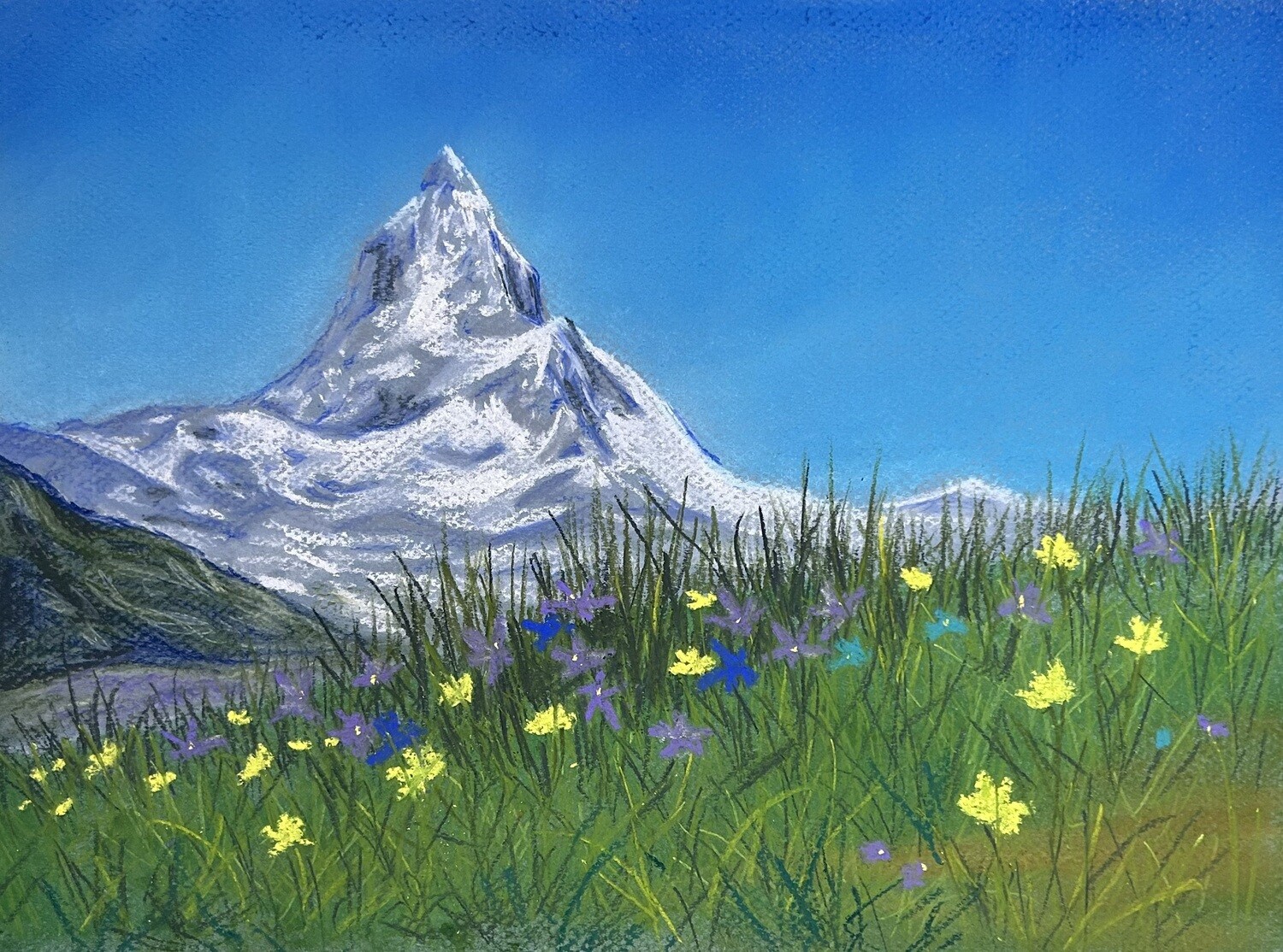 Swiss Scene in Pastels