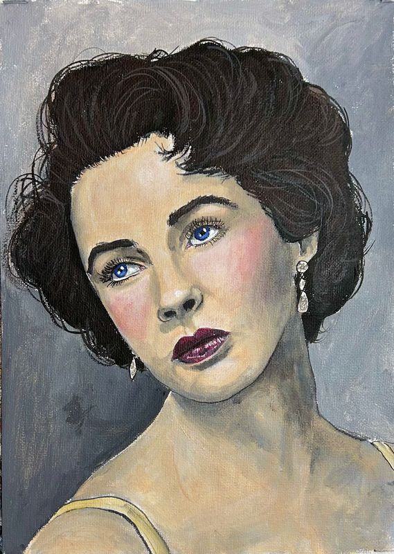 Portrait in Acrylics