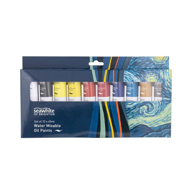 Seawhite Water-Mixable Oil Paint Set 10x45ml