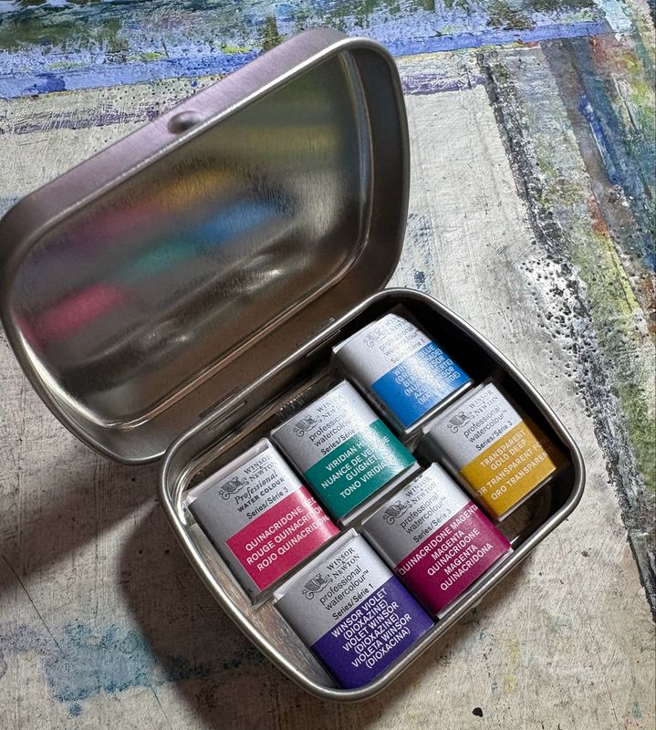Magical Watercolour Primary Pillbox (6 Colours)