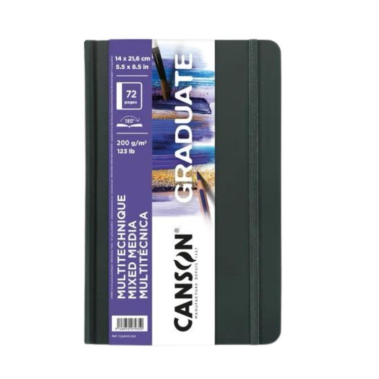 Canson Graduate Mixed Media Book 200gsm 14x21.6cm