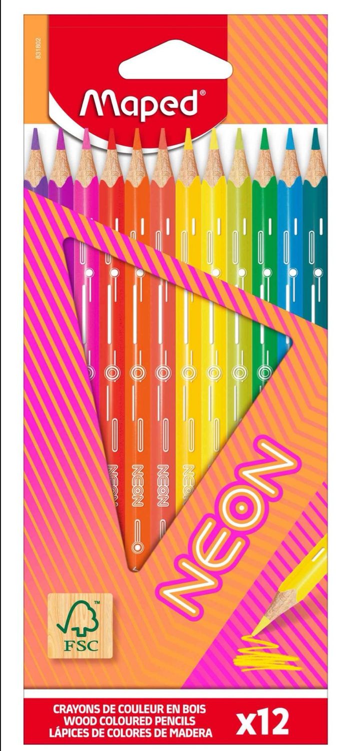 Maped Neon Pencils (set of 12 Colours)