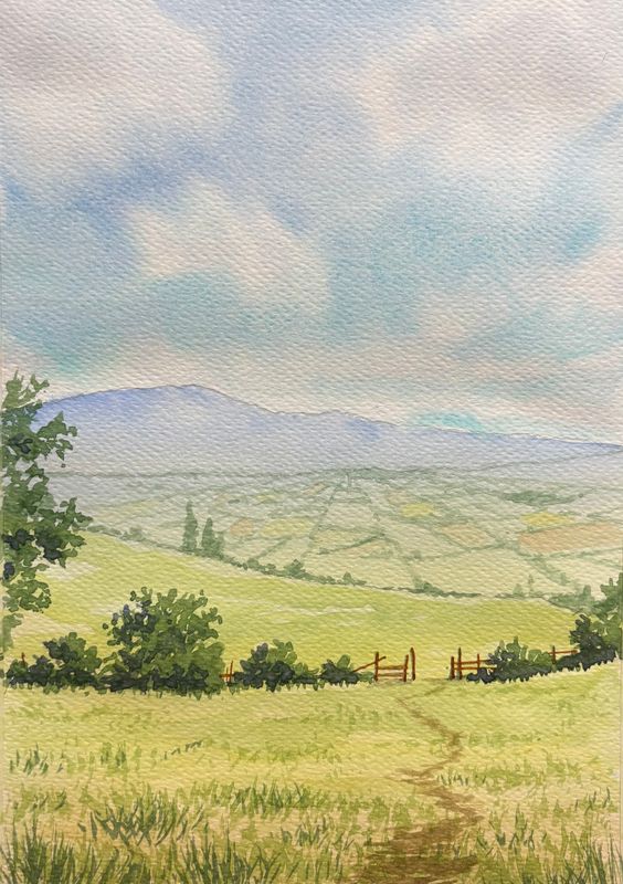 A Simple Watercolour Landscape
