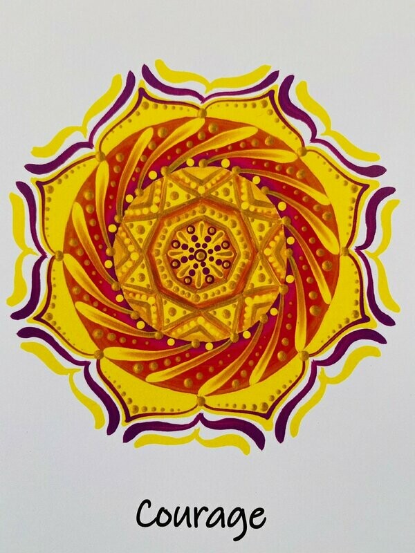 ENERGY GREETING CARD (SOLAR PLEXUS)