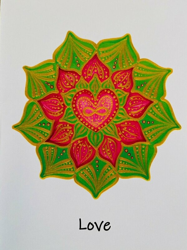 ENERGY GREETING CARD (HEART)