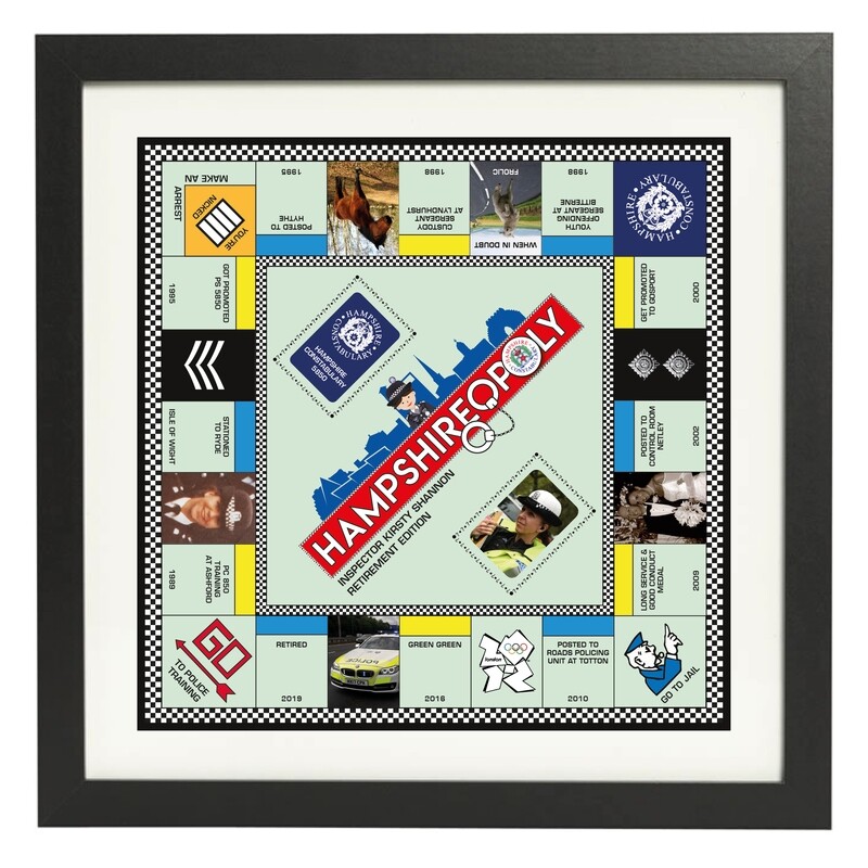 POLICEOPOLY. Personalised Police Retirement Gift (all constabularies available)
