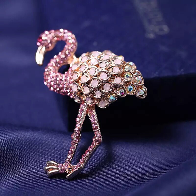 Flamingo Brooch. Kitsch. Lovely Gift for a Flamingo Fan