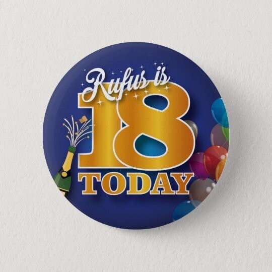 FUN BIRTHDAY BADGE GIFTS PERSONALISED BADGE AGE NAME ONLY FOOLS & HORSES