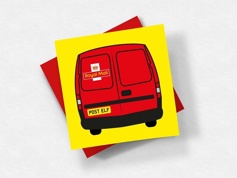 Thank You Postman.  A Personalised Greetings Card or Coaster