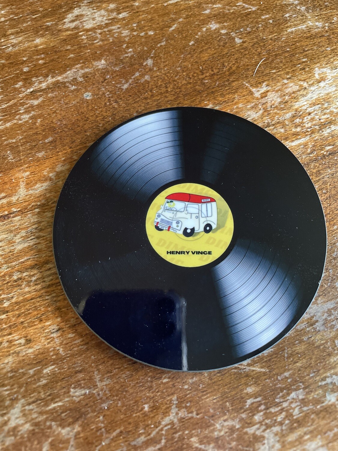 Mock Vinyl Coaster - DIMC by Henry Vince