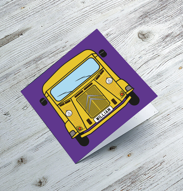 Citroen HY Van - Personalised Card or Coaster