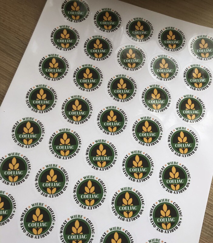 Pack of 50 Personalised Allergy Stickers - Any Allergy / Various Styles