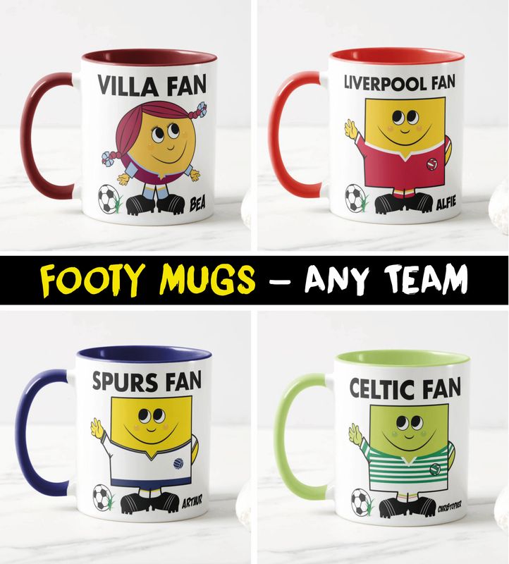 Personalised Football Fan Mug (Any Team)