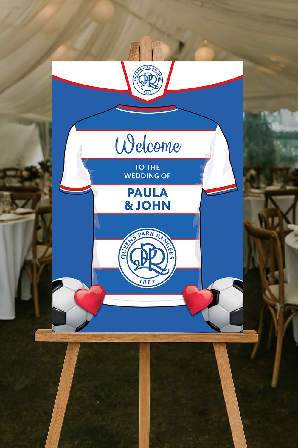Football Themed Welcome Board