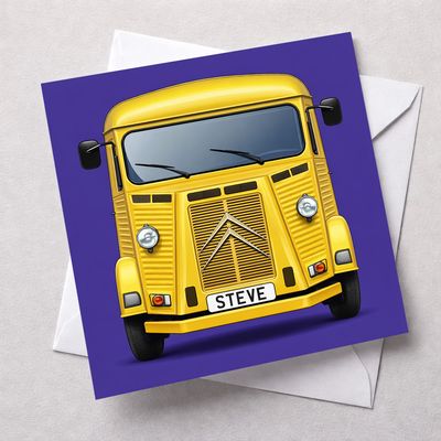 Personalised Citroën HY Van Greetings Card, Print or Coaster Personalised Citroën HY Van Greetings Card, Print or Coaster