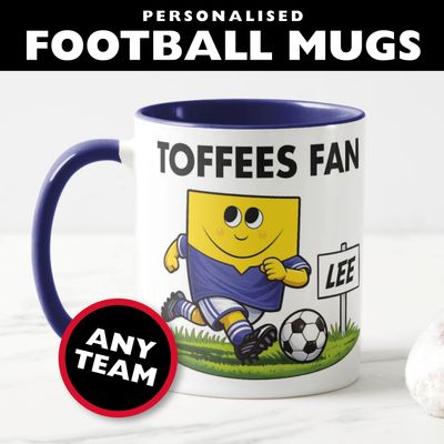 Personalised Football Fan Mug (Any Team)