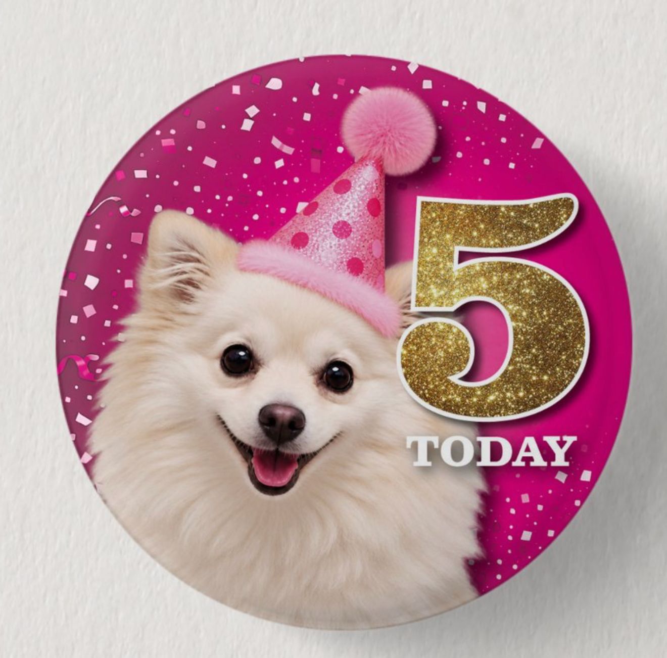 Personalised Dog Birthday Badges