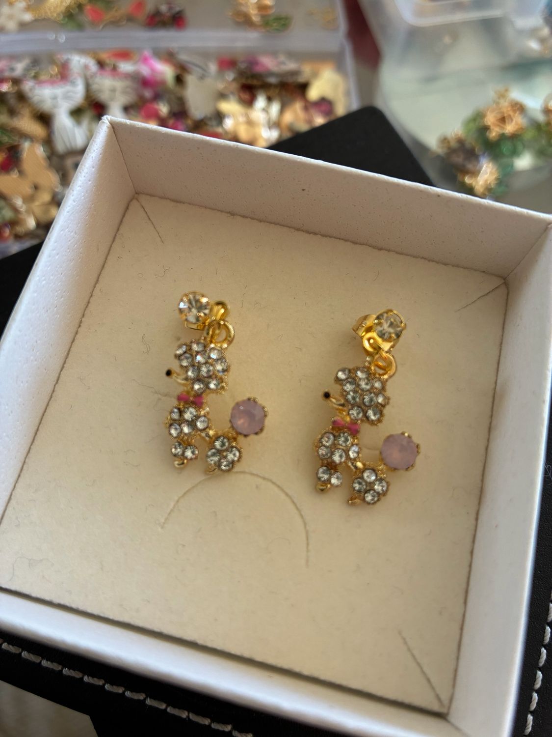 Dainty Poodle Earrings
