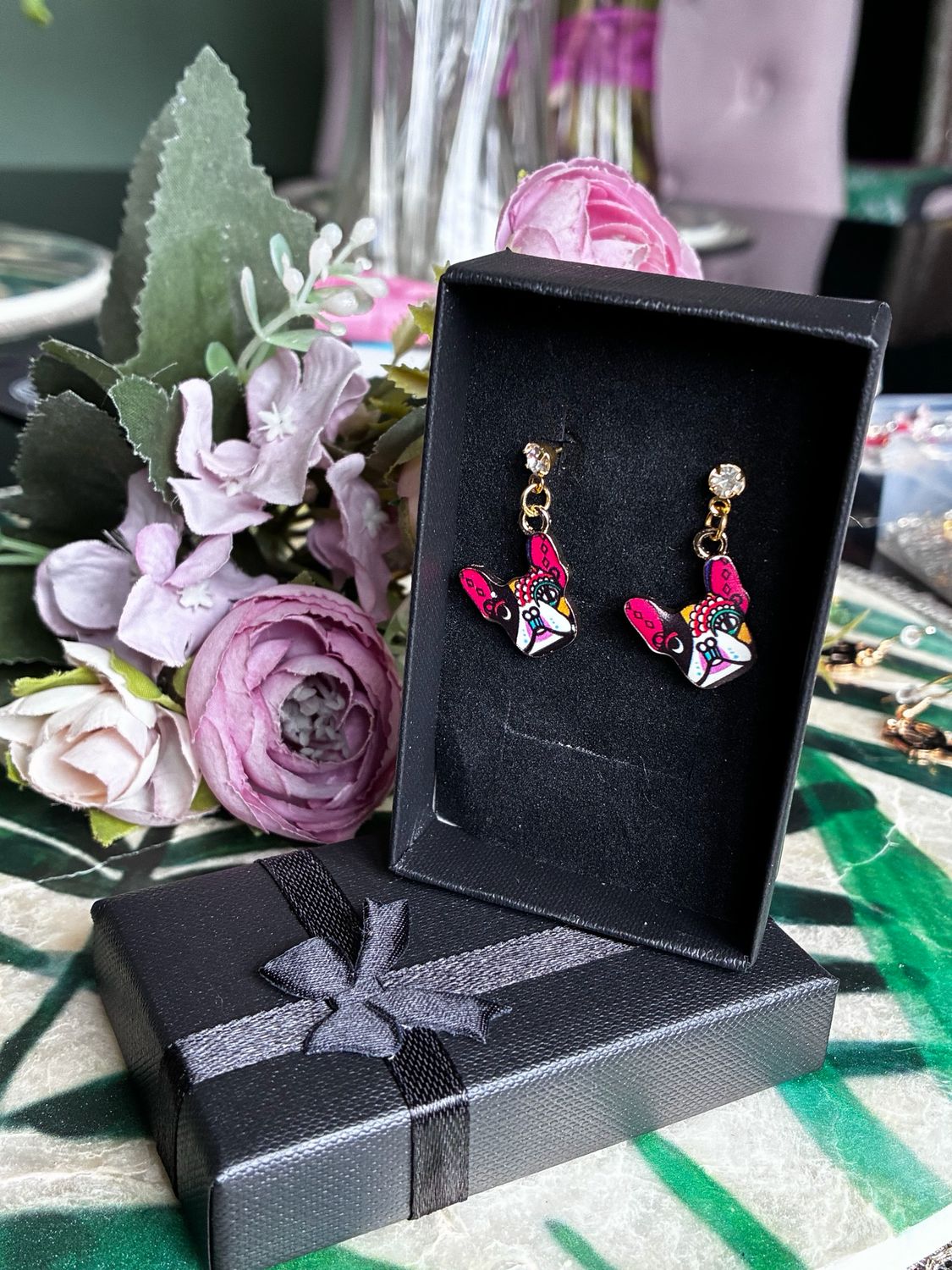 Mexican French Bulldog Stud Earrings Mexican French Bulldog Stud Earrings