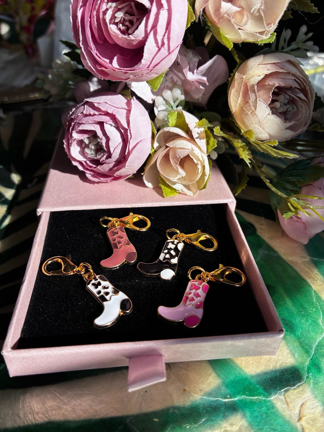 Cowboy Boot Stitch Markers – Lobster Clasp (Set of 4)
