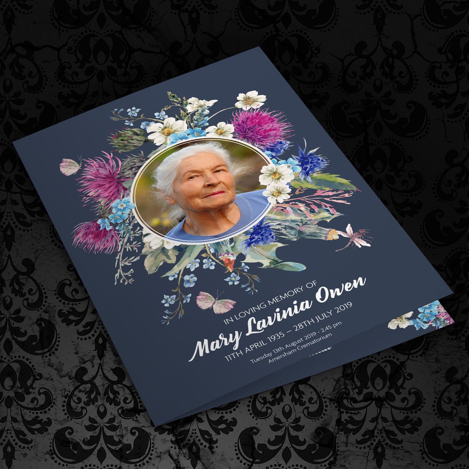 Remembrance Order of Service - Meadow Flowers
