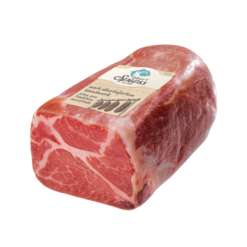 Bündner Coppa ½, 350g - 650g, hergestellt aus Schweizer Schweinefleisch 100g  CHF 4.80