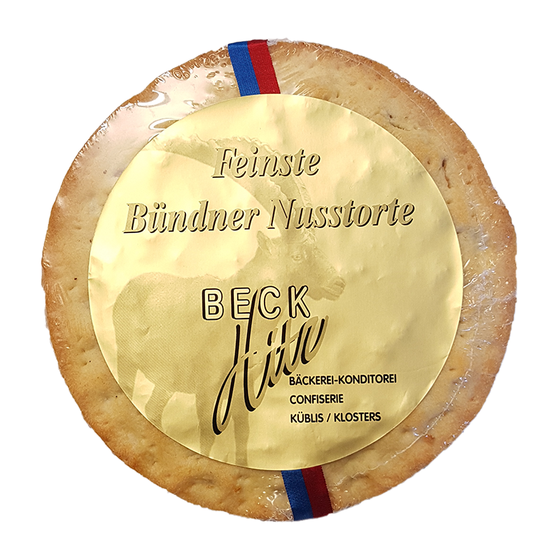 Bündner Nusstorte, large 18cm (620g) Bäckerei Hitz