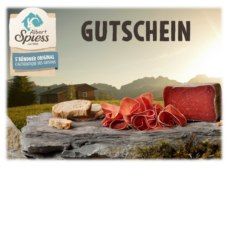 Geschenkkarte im Wert von CHF 20.00 / 50.00 / 100.00 wählbar
