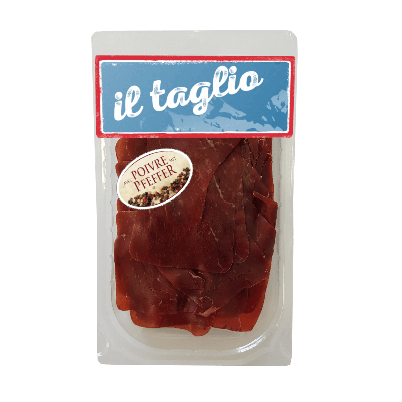 Trockenfleisch Anschnitte mit Pfeffer Midi 190g - 240g | 100g / CHF 3.40