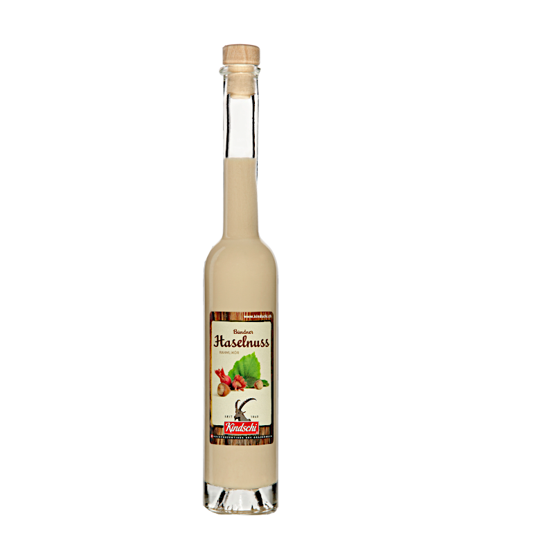 Kindschi, liqueur de crème de noisettes,  10 cl.