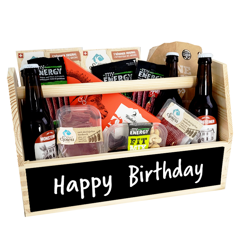 caissette gourmande "Happy Birthday" large